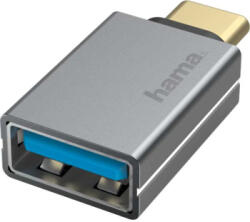 Hama Adaptor HAMA 200300 Type C - USB-A, gri (4047443437006)