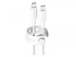 PanzerGlass empower by PanzerGlass 60W USB-C 1.2m-es töltőkábel (EM52178) ezüst fehér (EM52178)