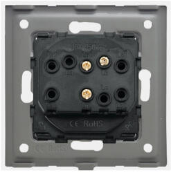 Luxion Intrerupator Simplu Cap Scara Mecanic LUXION cu Rama din Sticla Alb (LX-MP002GF-W)