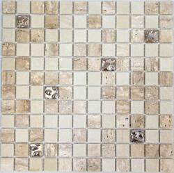 Mosavit Mozaik Mosavit Travert bézs 30x30 cm TRAVERTDROPMIX (TRAVERTDROPMIX)