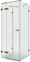 NEW TRENDY Eventa Copper Brushed cabină de duș 120x100 cm dreptunghiular cupru periat/sticlă transparentă EXK-8133 (EXK8133)