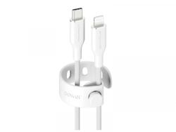 PanzerGlass empower by PanzerGlass 60W USB-C - Lightning 1.2m-es töltőkábel (EM41725) ezüst fehér (EM41725)