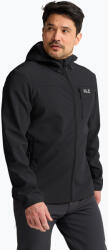 Jack Wolfskin Geacă rezistentă la vânt pentru bărbați Jack Wolfskin Wild Winds Hooded black
