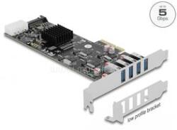 Delock PCI Express x4 kártya - 4 x USB-A 3.2 Gen 1 port (89008) (DL89008) (DL89008)