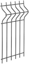 Strend Pro Garden Kerítéspanel, Strend Pro Garden Eurostandard 3D, szélesség: 250 cm, magasság: 123 cm, antracit, szemméret: 5 x 20 cm, huzalvastagság: 4, 0 mm, PVC-bevonatú (TC431338)