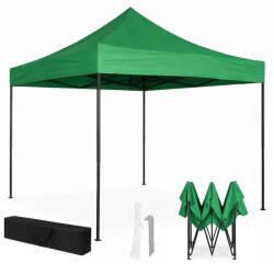 MultiGarden Kerti pavilon, MultiGarden PAW-FG-3X3-9, zöld, 3 x 3 m, fém vázzal, UV-álló és esőálló PE ponyva, 3, 13 m állítható magassággal, hordtáskával (TF5180)