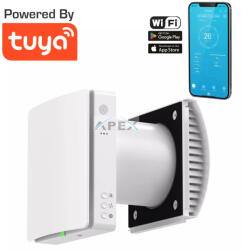 HOLTOP HOLTOP/AIRWOODS - AV-TTW5-W NCIE15CO2 egyhelyiséges hővisszanyerős szellőztető automata zsaluval, WiFi-vel, CO2 érzékelővel, 15 - 25 cm falhoz