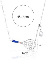 DRESCHER Jewellery Ezüst nyaklánc teniszütő és labda medállal