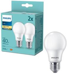 Philips 2 darabos LED izzó szett Philips A60 E27/4, 9W/230V 2700K 8720169353695 (P7928)