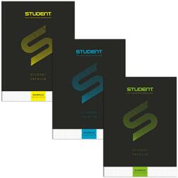 ICO ICO: Student Prémium kockás füzet A/4 sárga színben (7500107006-560784)