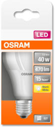 OSRAM Star LED fényforrás (izzó) körte forma matt búra, E27 foglalat, 4, 9 W, 470lm, 2700K meleg fehér ( 4058075127319 ) (4058075127319)