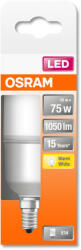 OSRAM Star rúd alakú LED fényforrás (izzó) matt búra, E14 foglalat, 9, 5 W, 1055 lm, 2700K meleg fehér ( 4058075428386 ) (4058075428386)
