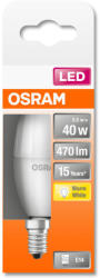 OSRAM Star LED fényforrás (izzó) gyertya forma matt búra, E14 foglalat, 4, 9 W, 470lm, 2700K meleg fehér ( 4058075431072 ) (4058075431072)