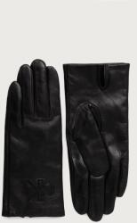 Calvin Klein mănuși pentru femei din piele 9BY2-REDZYC_99X (LV04F8123G)