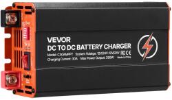 VEVOR DC-DC töltő MPPT-vel 350W 30A, kettős napelemes/generátoros LiFePO4 akkumulátorokhoz