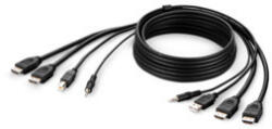  Dual Hdmi/usb/aud Cbl Hdmi M/m Usb A/b 6in (f1dn2ccbl-hh6t)