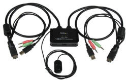  2 Port Hdmi Cable Kvm Switch In (sv211hdua)