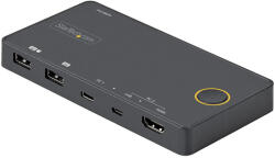  2 Port Hybrid Usb-c Kvm Switch Kvm Switch - 4k 60hz Hdmi 2.0 (sv221huc4k)