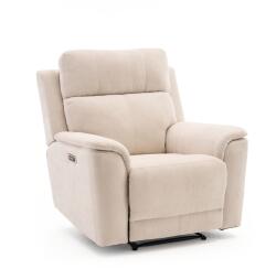  Elektromos relax fekvőfotel, bézs zsenilia szövet (JN-D8013A51)