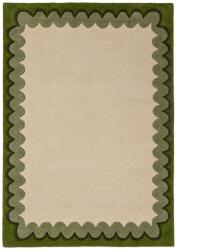 Flair Rugs Covor verde/în culoare naturală țesut manual din lână 200x290 cm Wiggle Wool - Flair Rugs Covor