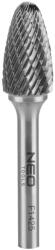 NEO TOOLS Keményfém marófej, turbómaró, F csúcsíves, 14x25mm, szár méret 6x45mm (55-373) - storeplace