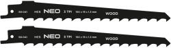NEO TOOLS Orrfűrészlap, HCS, 150x19x1.25mm, 3TPI, 2db (58-041) - storeplace