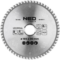 NEO TOOLS Körfűrészlap univerzális, keményfém fogakkal, 185x30mm, 60 fog (55-546) - storeplace