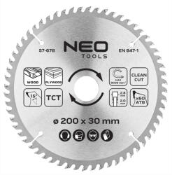 NEO TOOLS Körfűrészlap keményfém fogakkal, 200x30mm, 60 fog (57-678) - storeplace