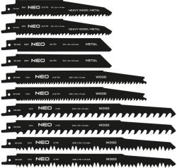 NEO TOOLS Orrfűrészlap készlet, HCS/Bi-Metal, 10db (58-049) - storeplace