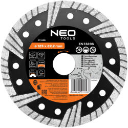 NEO TOOLS Gyémánt vágókorong 125mm turbo (57-626) - storeplace