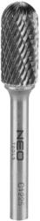 NEO TOOLS Keményfém marófej, turbómaró, C, hengeres, élletöréssel, 12x25mm, szár méret 6x45mm (55-361) - storeplace