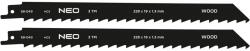 NEO TOOLS Orrfűrészlap, HCS, 225x19x1.25mm, 3TPI, 2db (58-043) - storeplace