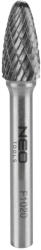 NEO TOOLS Keményfém marófej, turbómaró, F csúcsíves, 10x20mm, szár méret 6x45mm (55-371) - storeplace
