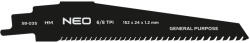 NEO TOOLS Orrfűrészlap, HM, 152x24x1.25mm, 8/6TPI (58-035) - storeplace