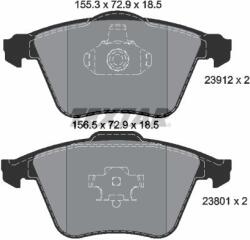 TEXTAR Fékbetét készlet TEXTAR 2391201 for VOLVO, FORD, MAZDA, SAAB (2391201)