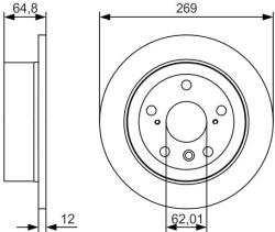 Bosch féktárcsa BOSCH 0 986 479 T13 (0 986 479 T13)