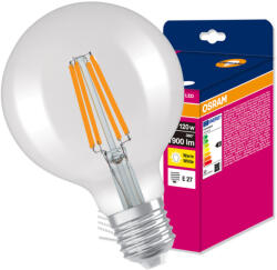 OSRAM LED izzó E27 gömb 13W = 120W 1900lm 2700K 300° Filament VALUE Osram (4099854565533)