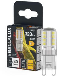 Bellalux LED izzó G9 kapszula 1.4 2.6W = 30W 320lm 2700K meleg fehér 300° BELLALUX (BELLED4658)