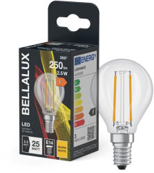 Bellalux LED izzó E14 gömb P45 2.5W = 25W 250lm 2700K 300° BELLALUX (BELLED4674)