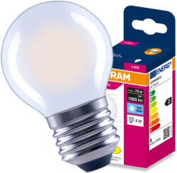 OSRAM LED izzó E27 gömb P45 7.5W = 75W 1055lm 4000K semleges fehér 300° Filament VALUE Osram (4099854569845)
