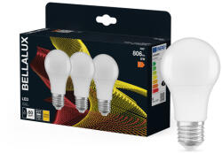 Bellalux 3x LED izzó E27 gömb 8W = 60W 806lm 2700K meleg fehér 180° BELLALUX (BELLED4494)