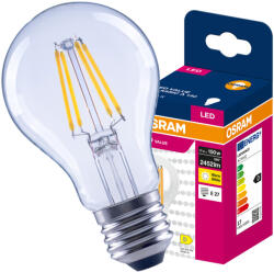 OSRAM LED izzó E27 A70 17W = 150W 2452lm 2700K 320° Filament VALUE Osram (4099854567063)