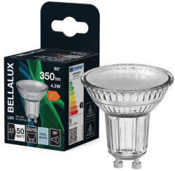 Bellalux LED izzó PAR16 reflektor GU10 4.3W = 50W 350lm 4000K semleges fehér 36° BELLALUX (BELLED4650)