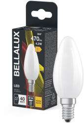Bellalux LED izzó E14 gyertya B35 4.2W = 40W 470lm 2700K meleg fehér 300° BELLALUX (BELLED4690)