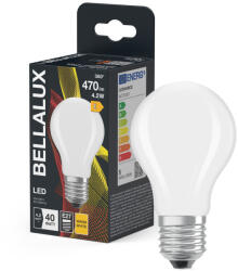 Bellalux LED izzó E27 A60 4.2W = 40W 470lm 2700K meleg fehér 300° BELLALUX (BELLED4696)