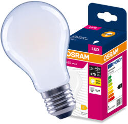 OSRAM LED izzó E27 A60 4.2W = 40W 470lm 2700K meleg fehér 300° Filament VALUE Osram (4099854566455)