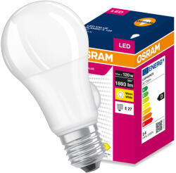 OSRAM LED izzó E27 A60 14W = 120W 1893lm 3000K meleg fehér 180° VALUE CLASSIC Osram (4099854546006)