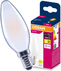 OSRAM LED izzó E14 gyertya B35 7.5W = 75W 1055lm 2700K meleg fehér 300° Filament VALUE Osram (4099854568244)