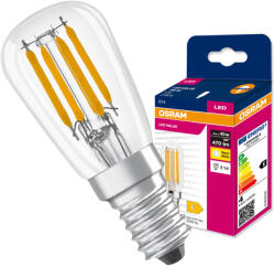 OSRAM LED izzó E14 gömb T25 4W = 40W 470lm 2700K meleg fehér 300° Filament VALUE Osram (4099854568565)