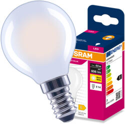 OSRAM LED izzó E14 gömb P45 7W = 60W 806lm 2700K meleg fehér 300° Filament VALUE Osram (4099854568107)